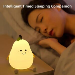 Pear Rechargeable Silicone Night Lamp | Birthday Gift - Image 5