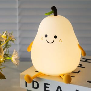 Pear Rechargeable Silicone Night Lamp | Birthday Gift - Image 1